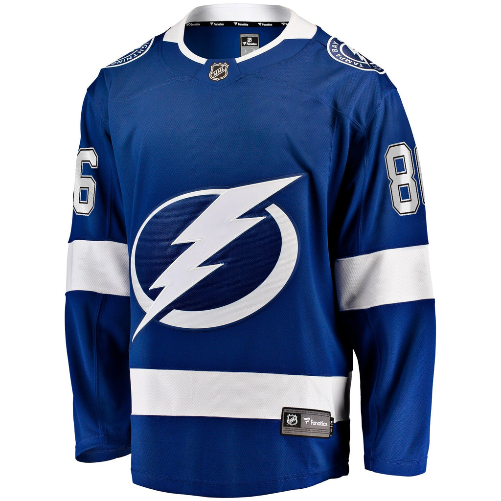 Tampa Bay Lightning Nikita Kucherov Blue Home Breakaway Jersey product image 3, provided for visual reference and product