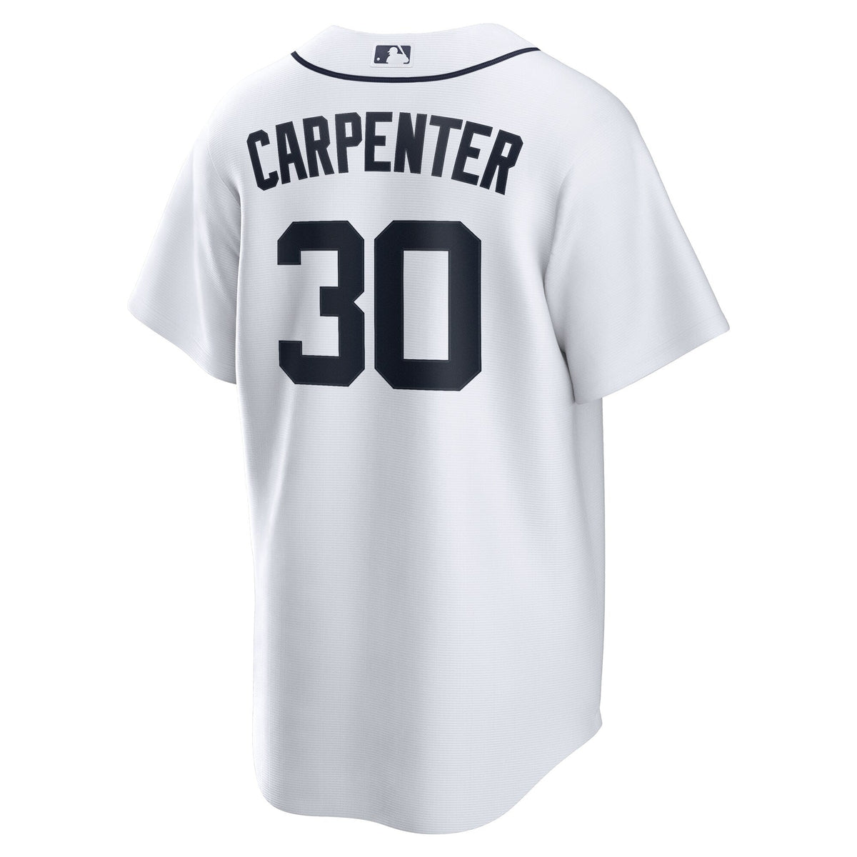 Detroit Tigers Kerry Carpenter White Home Replica Jersey product image 4, provided for visual reference and product detail