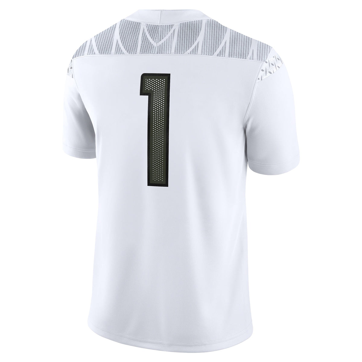 #1 Oregon Ducks Game Jersey - White product image 4, provided for visual reference and product detail review
