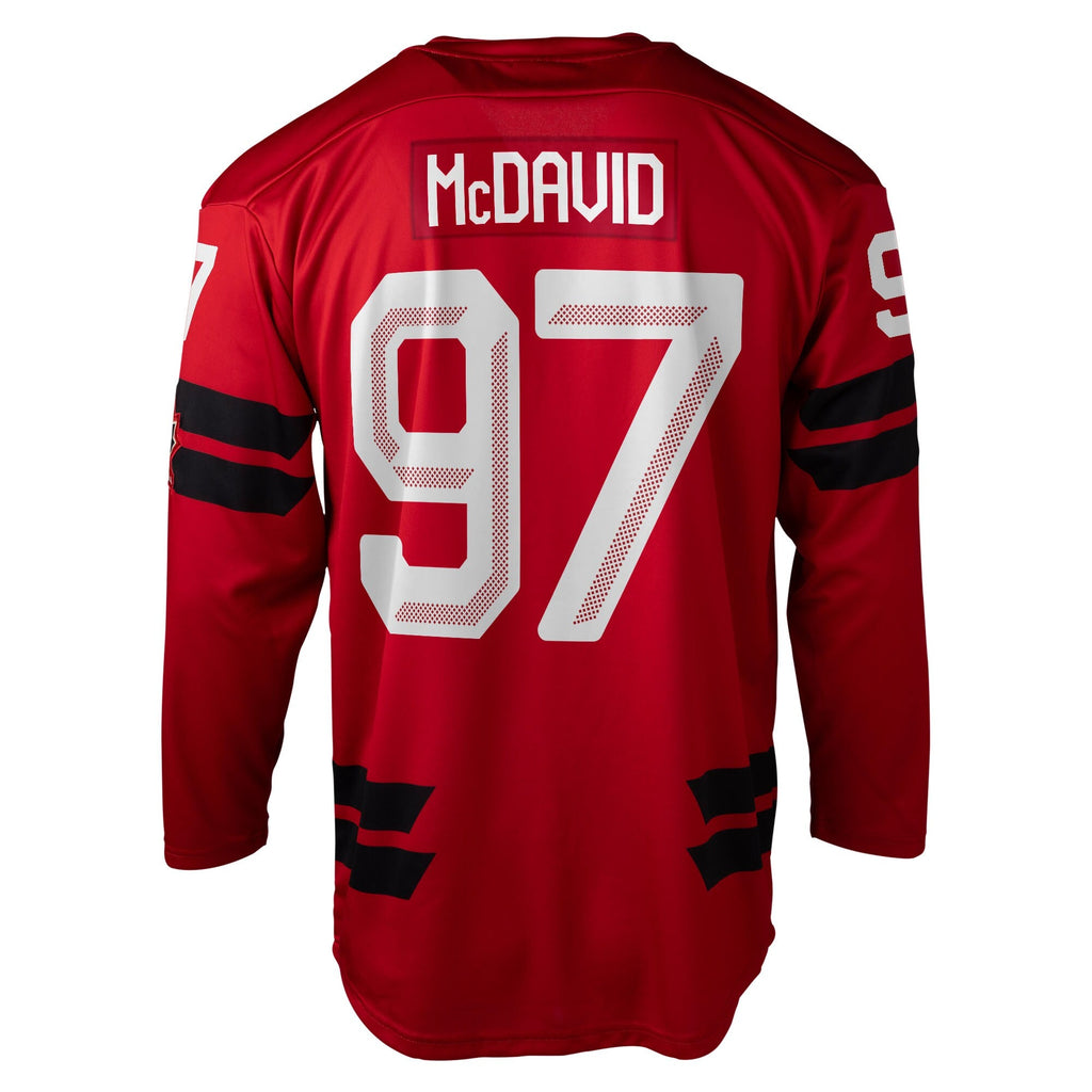 Hockey Canada Connor McDavid Red 2026 Semi Pro Jersey product image 4, provided for visual reference and product detail
