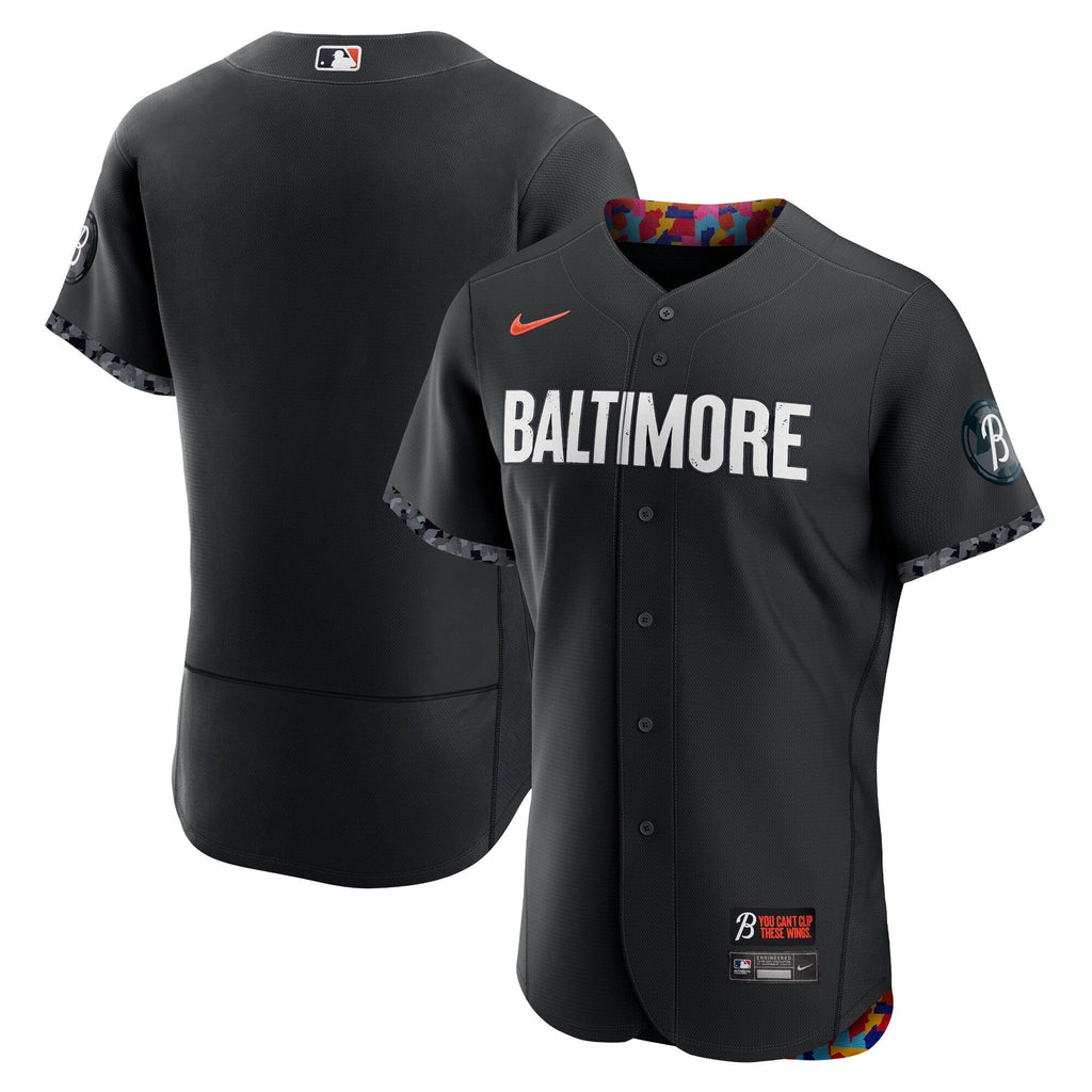 Baltimore Orioles Black City Connect Authentic Jersey product image 1, provided for visual reference and product detail