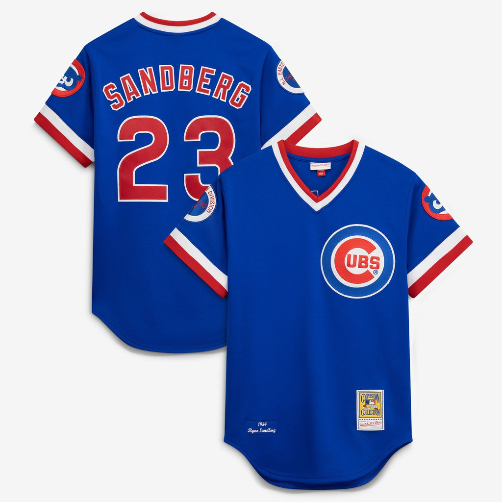 Chicago Cubs 1984 Ryne Sandberg Throwback Royal Authentic Jersey product image 1, provided for visual reference and product
