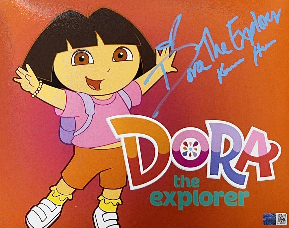Kathleen Herles Autographed Dora The Explorer Orange 8x10 Steiner CX product image 1, provided for visual reference and