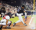 Mike Piazza Autographed New York Mets 8x10 Swinging PSA product image 1, provided for visual reference and product detail