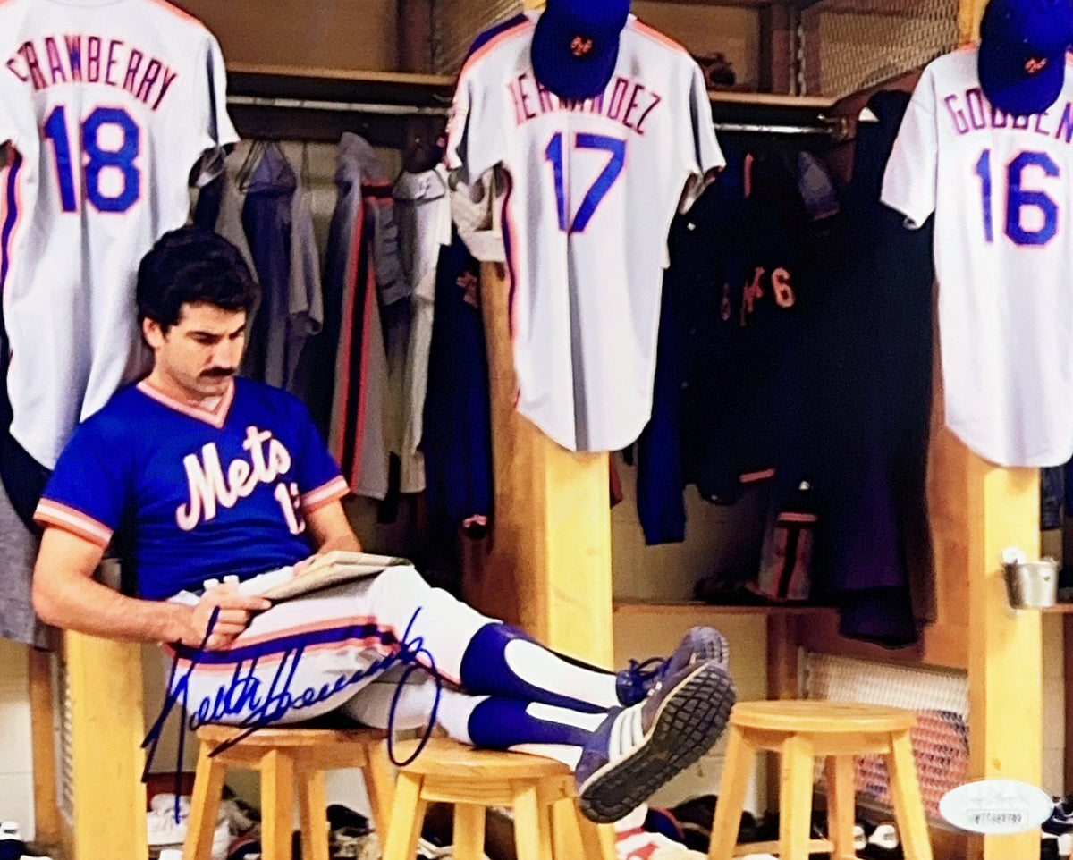 Keith Hernandez Autographed New York Mets 8x10 Dugout JSA COA product image 1, provided for visual reference and product