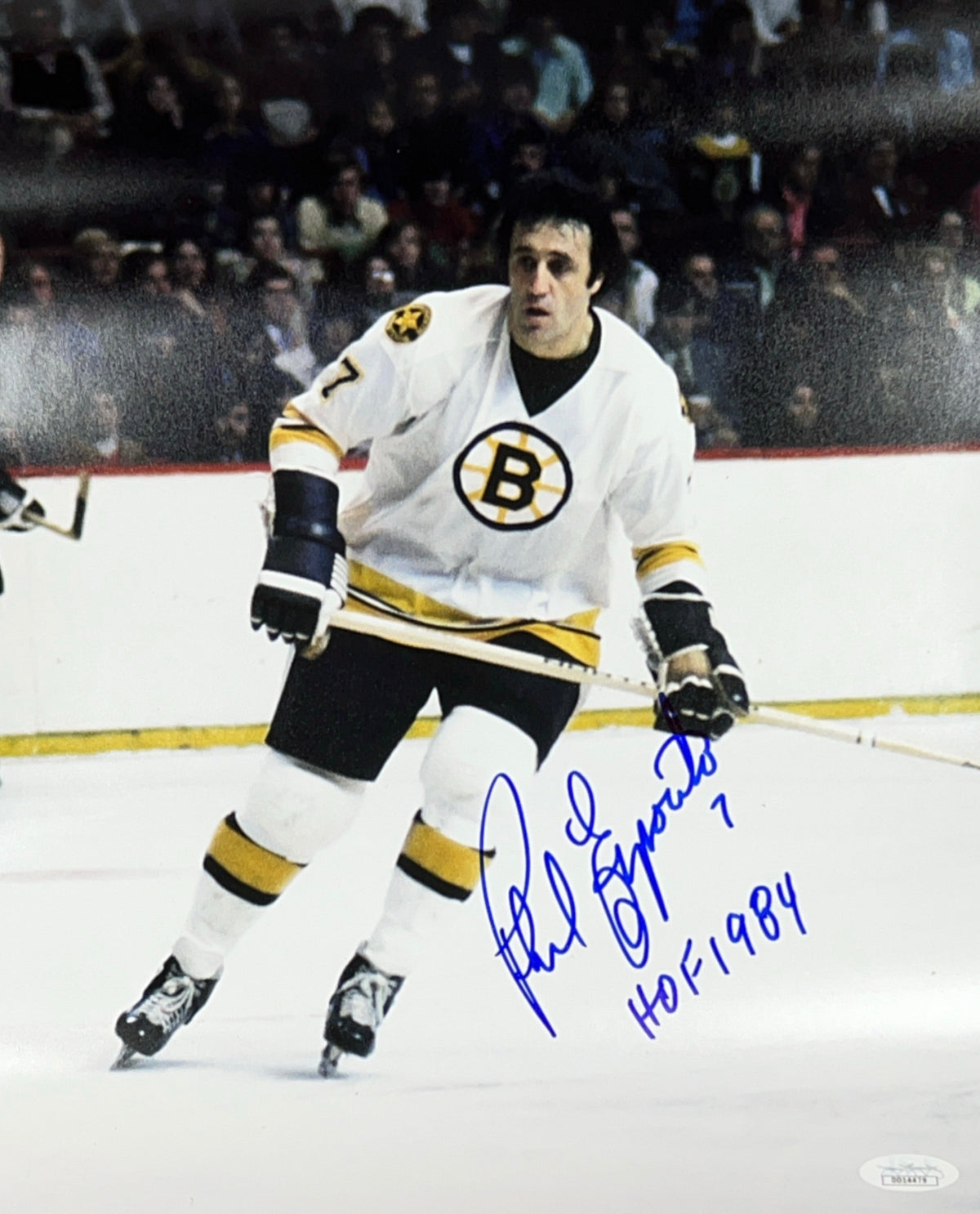 Phil Esposito Autographed Boston Bruins 11x14 JSA product image 1, provided for visual reference and product detail review