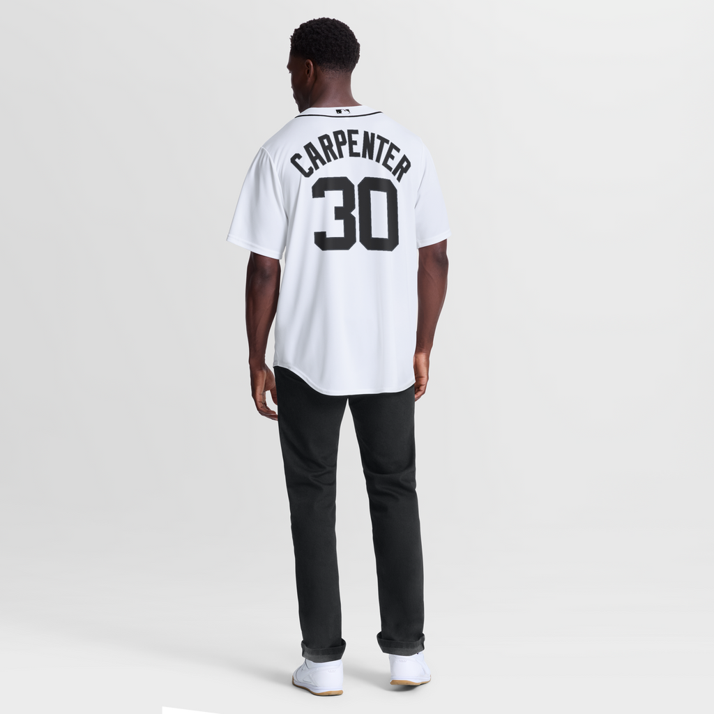 Detroit Tigers Kerry Carpenter White Home Replica Jersey product image 6, provided for visual reference and product detail