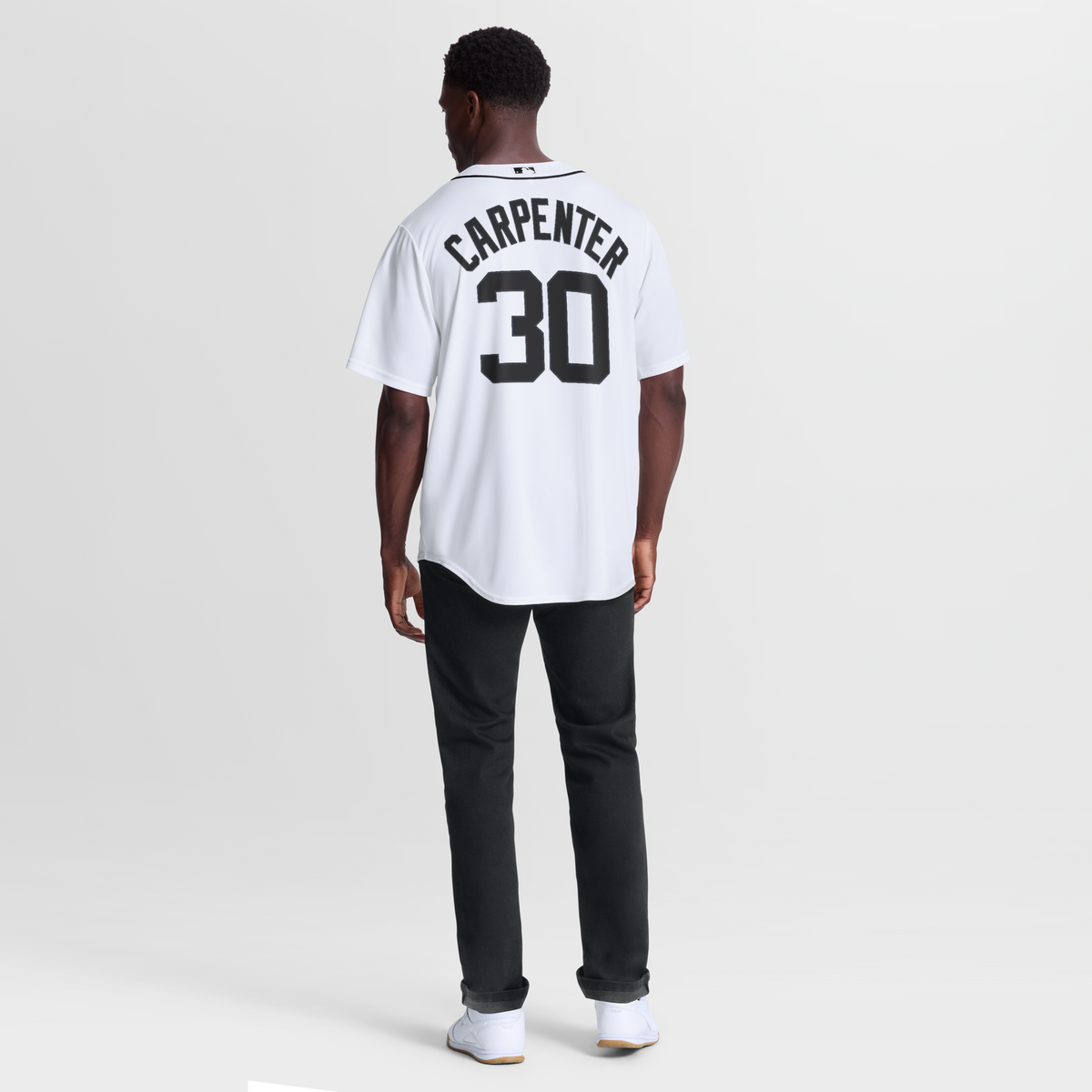 Detroit Tigers Kerry Carpenter White Home Replica Jersey product image 6, provided for visual reference and product detail