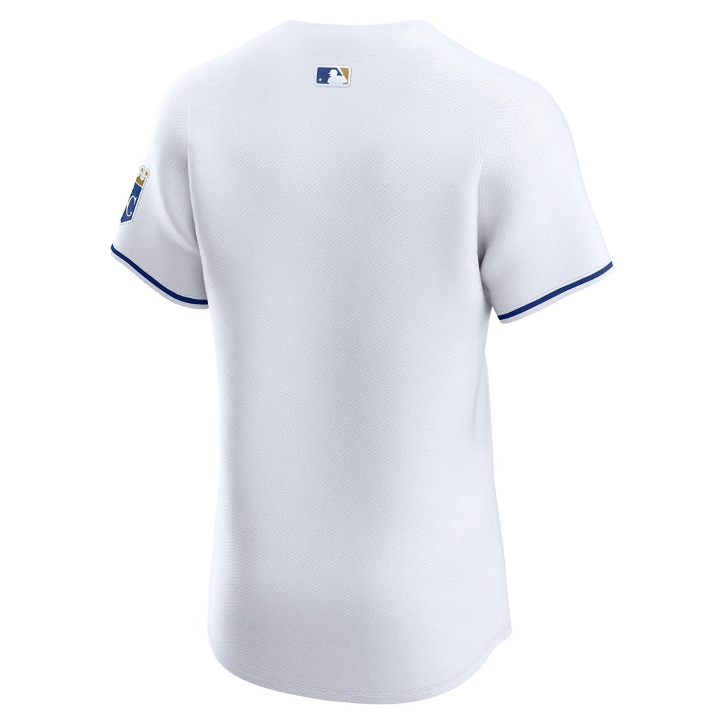 Kansas City Royals White Home Elite Jersey product image 4, provided for visual reference and product detail review