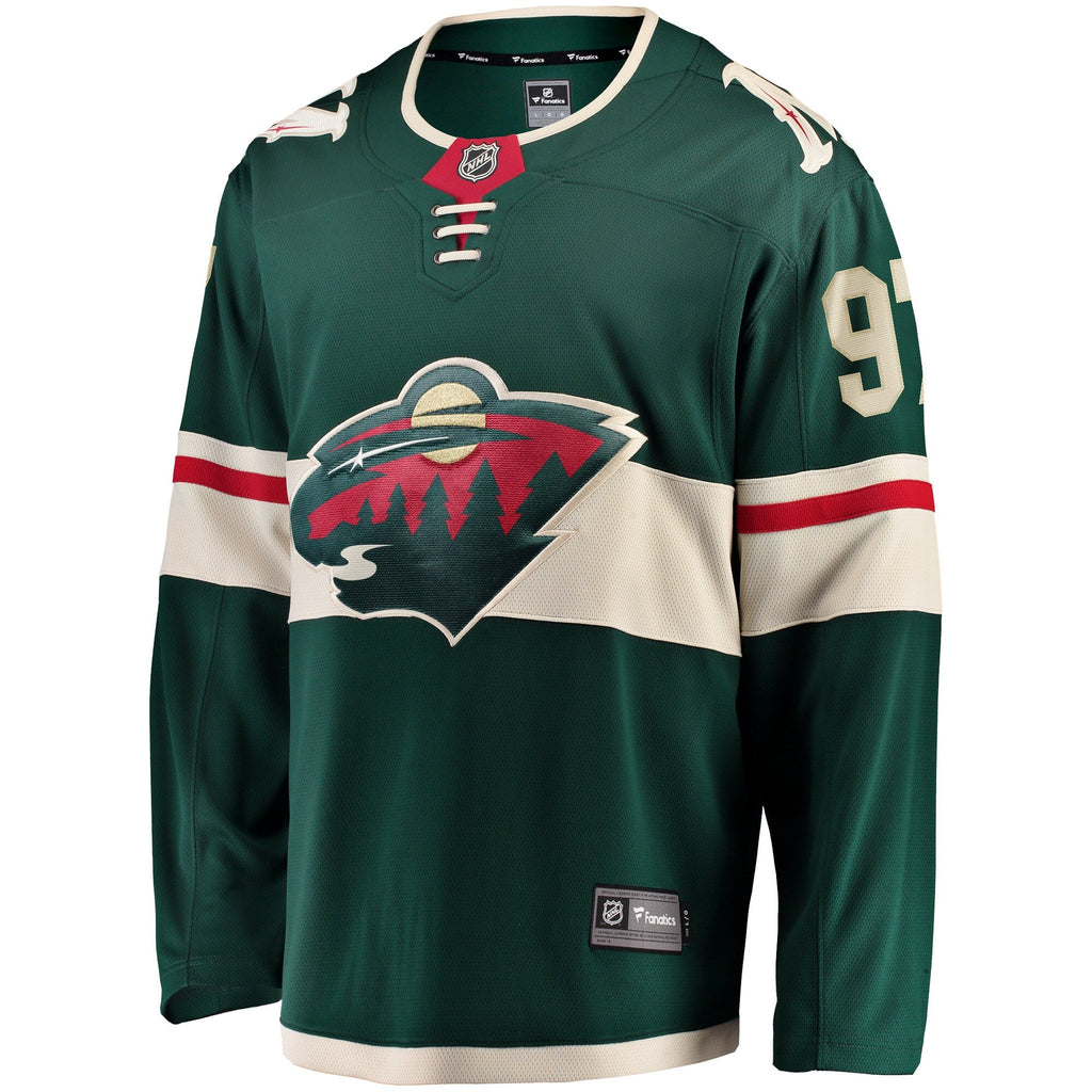 Minnesota Wild Kirill Kaprizov Green Home Breakaway Replica Jersey product image 3, provided for visual reference and