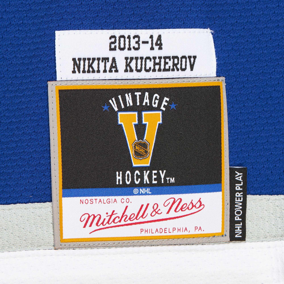Tampa Bay Lightning Nikita Kucherov Blue 2013-14 Power Play Jersey product image 8, provided for visual reference and