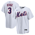 New York Mets Carson Benge White Home Replica Jersey product image 1, provided for visual reference and product detail review