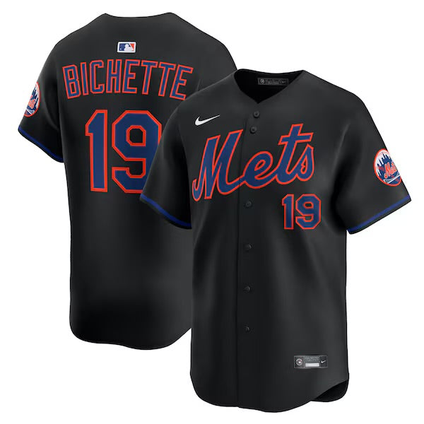 Bo Bichette New York Mets Official MLB Nike Jersey black product image 1