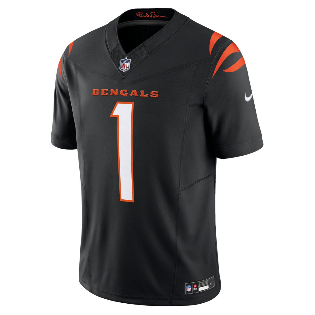 Cincinnati Bengals Ja'Marr Chase Black Vapor F.U.S.E. Limited Jersey product image 3, provided for visual reference and