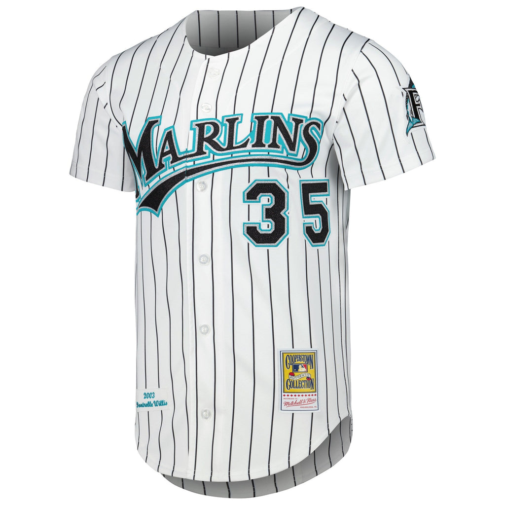 Florida Marlins Dontrelle Willis White Cooperstown Collection Authentic Jersey product image 3, provided for visual