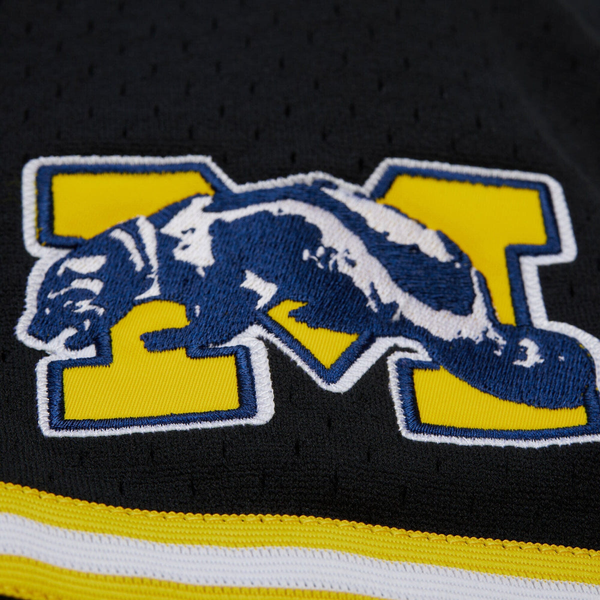 Michigan Wolverines On The Clock Full-Button Fashion Jersey - Black product image 7, provided for visual reference and