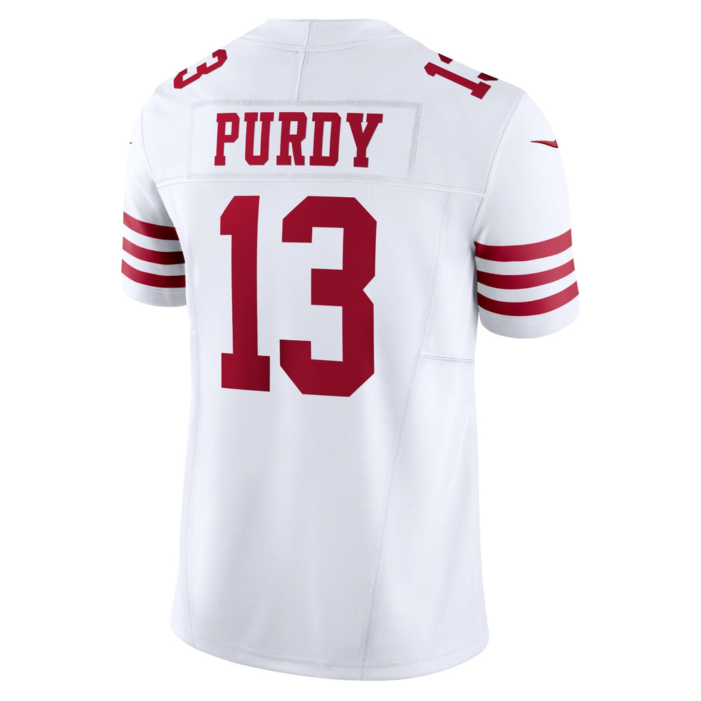 San Francisco 49ers Brock Purdy White Vapor F.U.S.E. Limited Jersey product image 4, provided for visual reference and