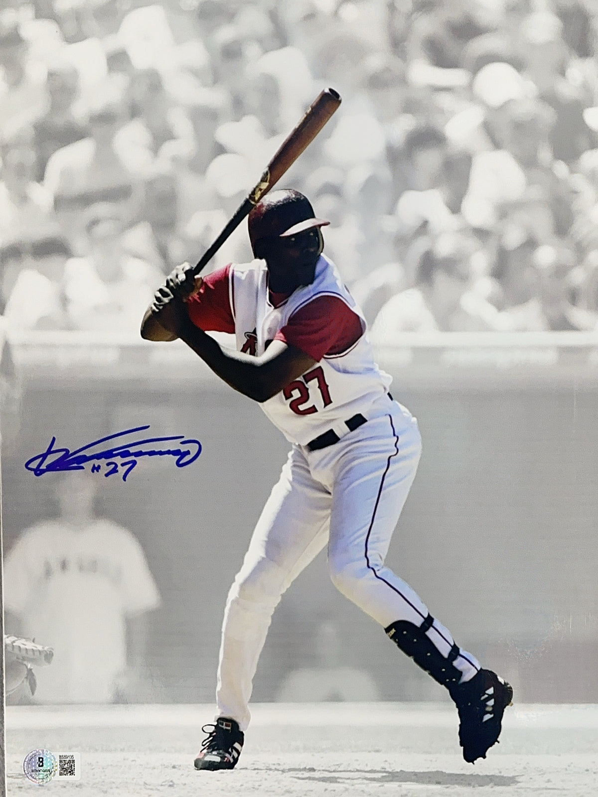 Vladimir Guerrero Sr. Autographed Los Angeles Angels Spotlight Load 11x14 Beckett product image 1, provided for visual