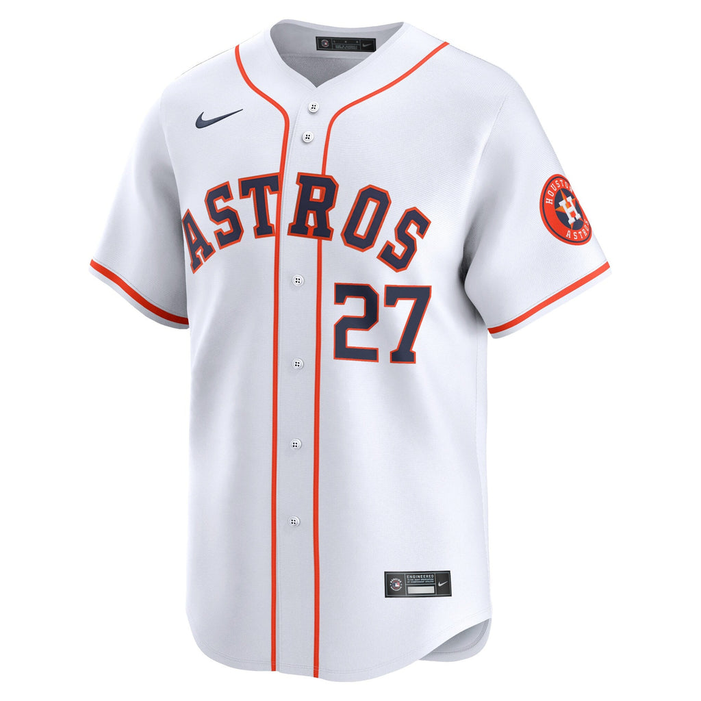 Houston Astros Jose Altuve White Home Limited Player Jersey product image 2, provided for visual reference and product