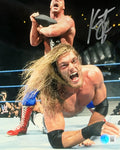 Kurt Angle Autographed Ankle Lock on Edge 11x14 Beckett product image 1, provided for visual reference and product detail