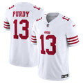 San Francisco 49ers Brock Purdy White Vapor F.U.S.E. Limited Jersey product image 1, provided for visual reference and