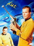 William Shatner Autographed Star Trek Gun Edit Vertical 11x14 JSA product image 1, provided for visual reference and product