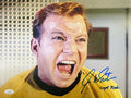 William Shatner Autographed Star Trek "Capt Kirk" Inscribed Scream Horizontal 11x14 JSA product image 1, provided for visual
