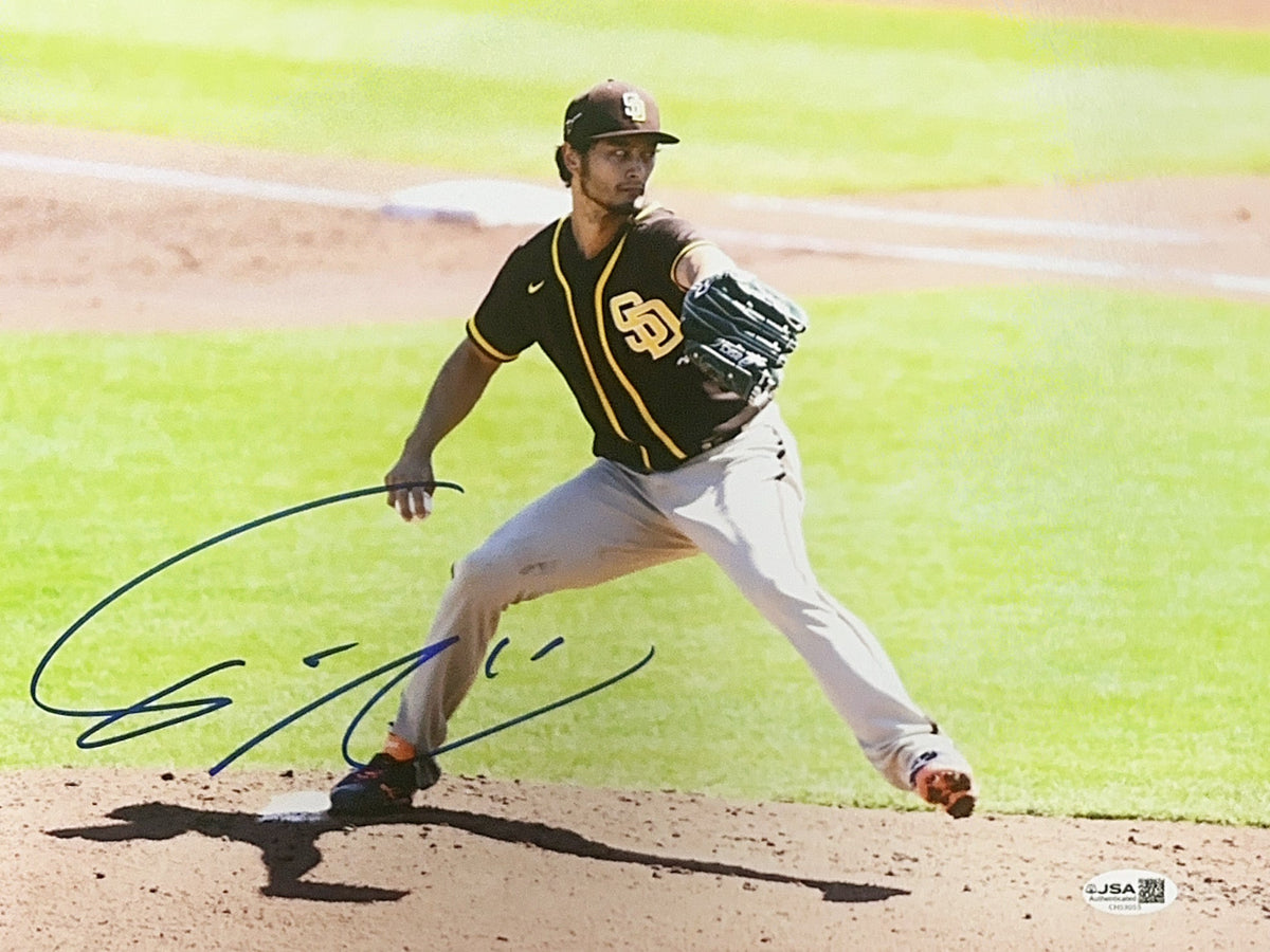 Yu Darvish Autographed San Diego Padres Load Step 11x14 Photo JSA product image 1, provided for visual reference and product