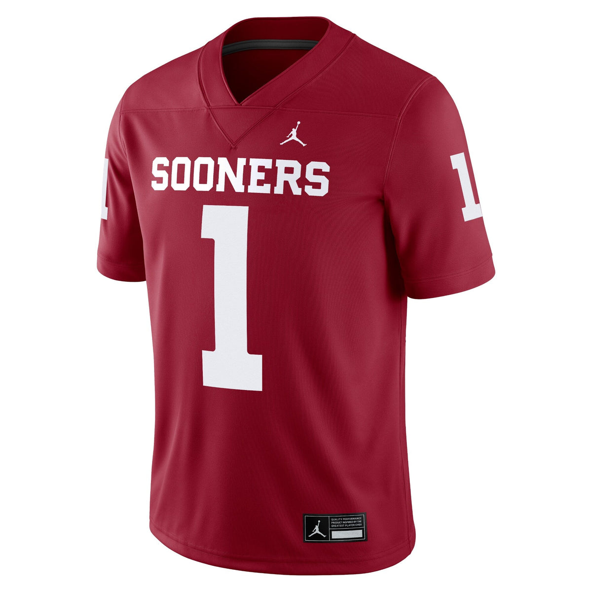 #1 Oklahoma Sooners Game Jersey - Crimson product image 3, provided for visual reference and product detail review