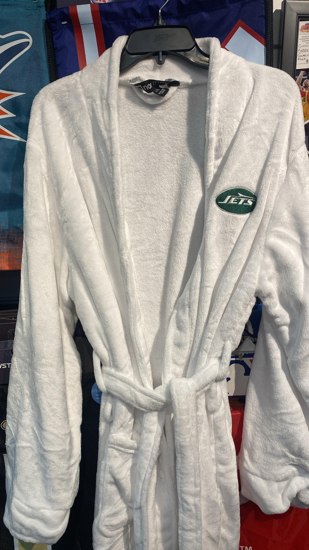 New York Jets Men’s/Woman Official NFL bath robe 26x47 one product image 2