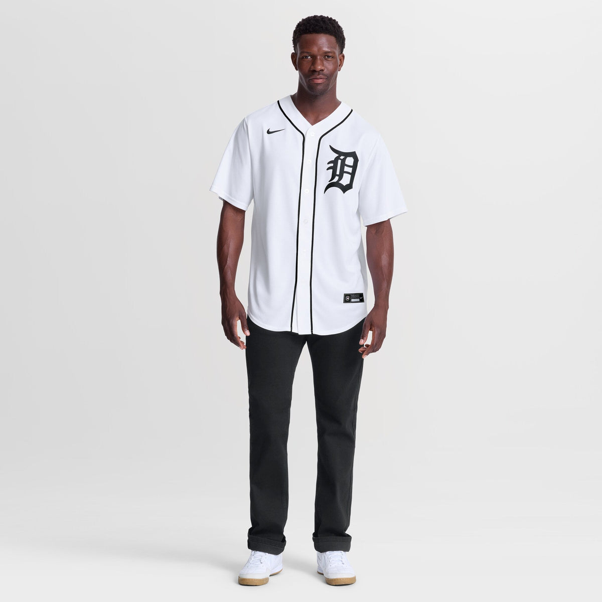 Detroit Tigers Riley Greene White Home Replica Jersey product image 5, provided for visual reference and product detail