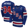 Auston Matthews Royal US Hockey 2026 Home Replica Jersey product image 1, provided for visual reference and product detail