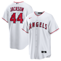 Los Angeles Angels Reggie Jackson White Home Retired Player Replica Jersey product image 1, provided for visual reference
