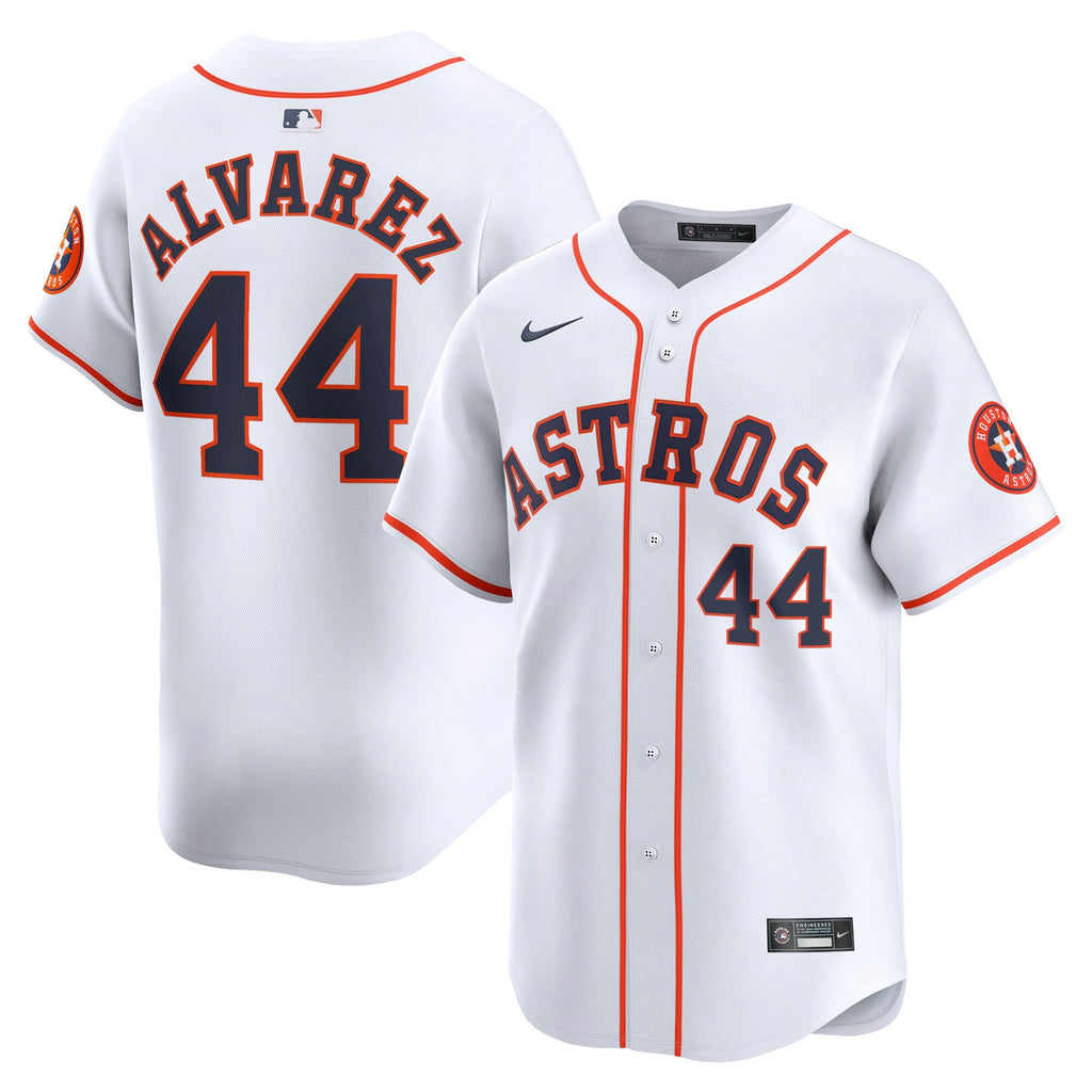 Houston Astros Yordan Alvarez White Home Limited Player Jersey product image 1, provided for visual reference and product