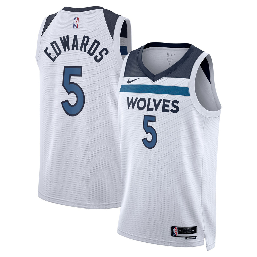 Minnesota Timberwolves Association Edition Swingman Jersey - White - Anthony Edwards product image 2, provided for visual