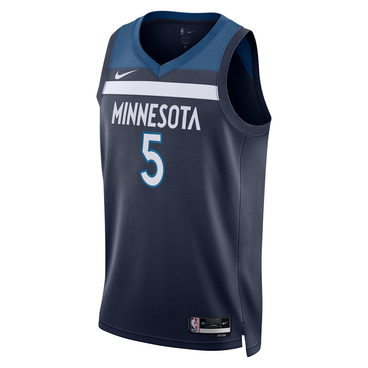 Minnesota Timberwolves Icon Edition Swingman Jersey - Navy - Anthony Edwards product image 3, provided for visual reference