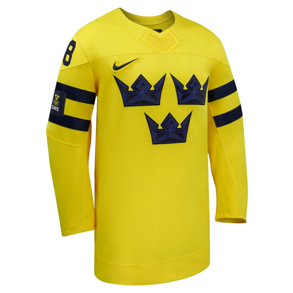 Sweden Hockey William Nylander Yellow 2026 Away Replica Jersey product image 3, provided for visual reference and product
