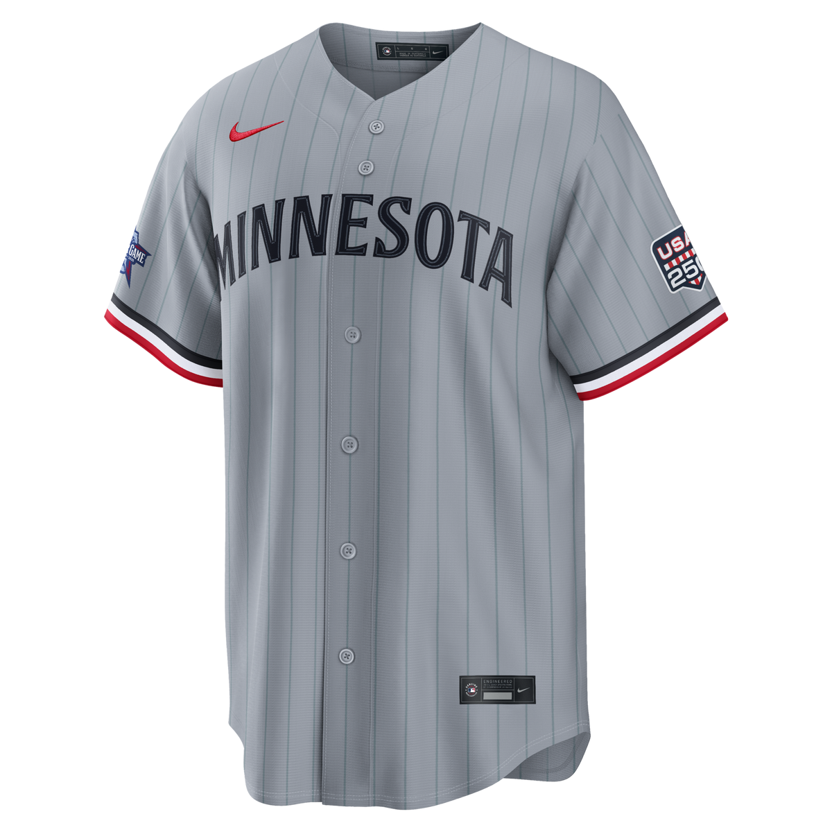 2026 All-Star Game Minnesota Twins Byron Buxton Gray Replica Jersey product image 3, provided for visual reference and