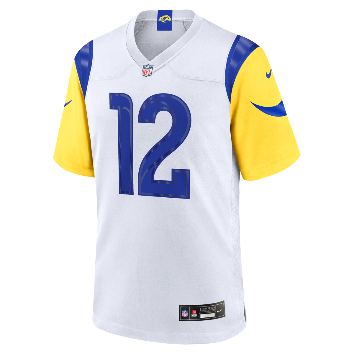 Los Angeles Rams Puka Nacua White White Game Player Jersey product image 3, provided for visual reference and product detail