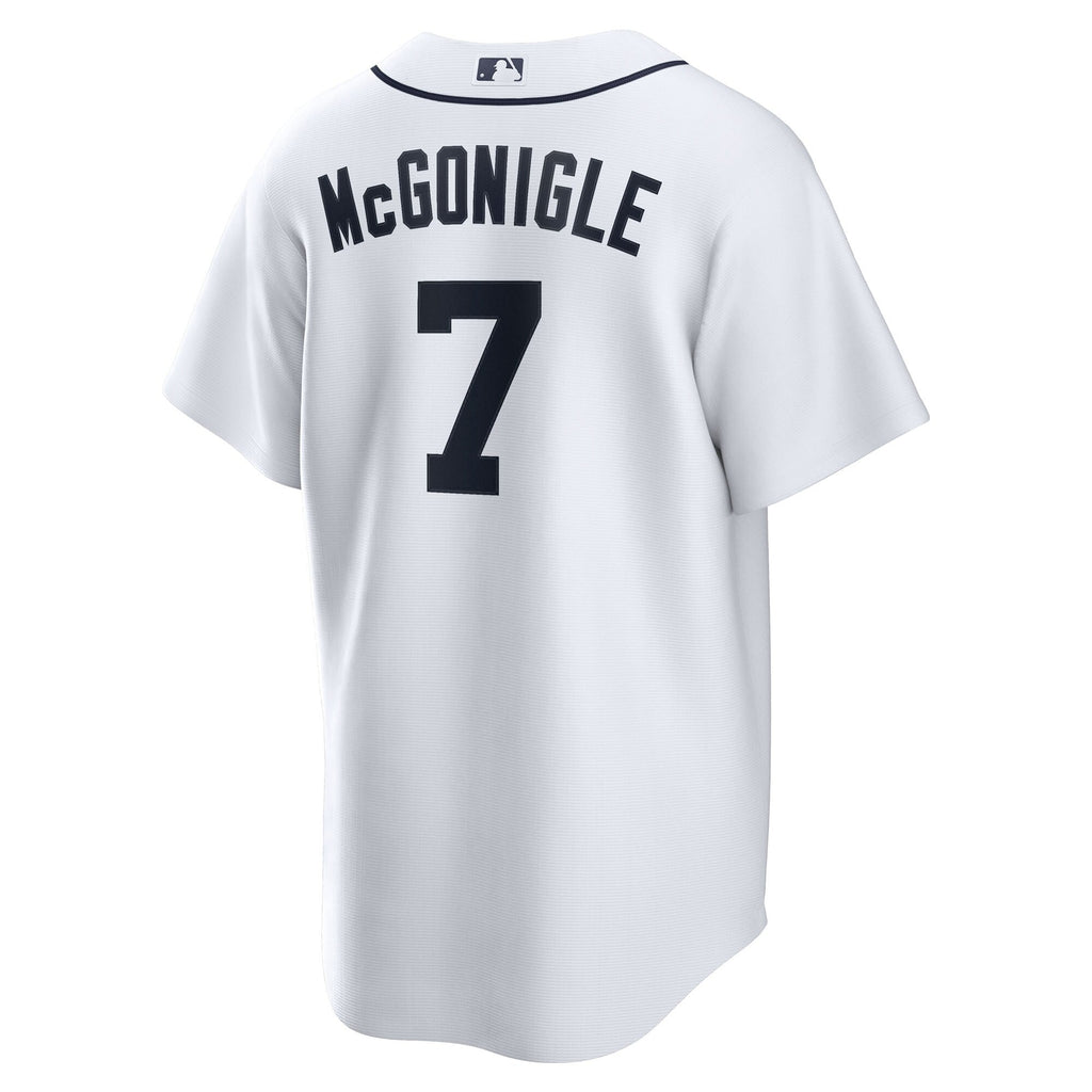 Detroit Tigers Kevin McGonigle White Home Replica Jersey product image 4, provided for visual reference and product detail