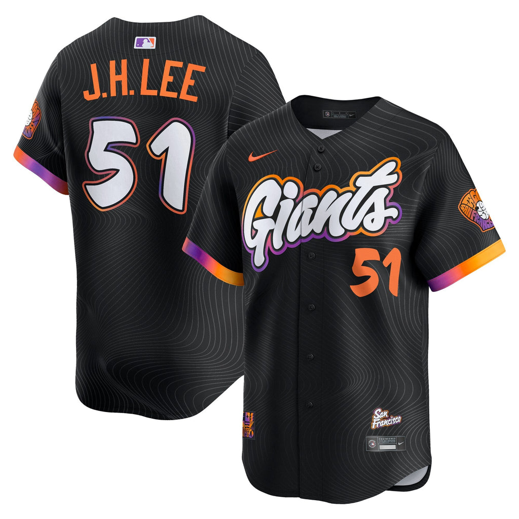 San Francisco Giants Jung Hoo Lee Black 2025 City Connect Limited Jersey product image 2, provided for visual reference and