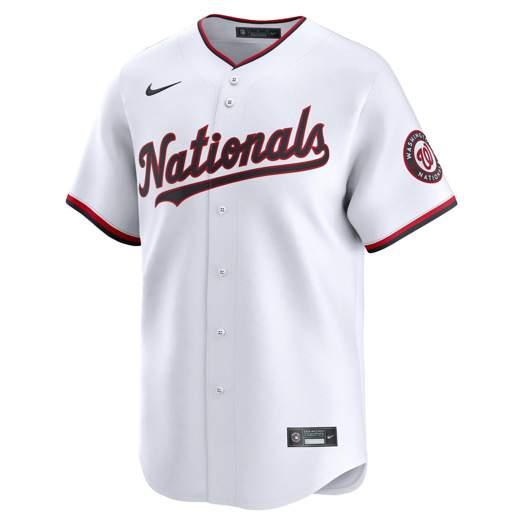 Washington Nationals CJ Abrams White Home Limited Player Jersey product image 3, provided for visual reference and product