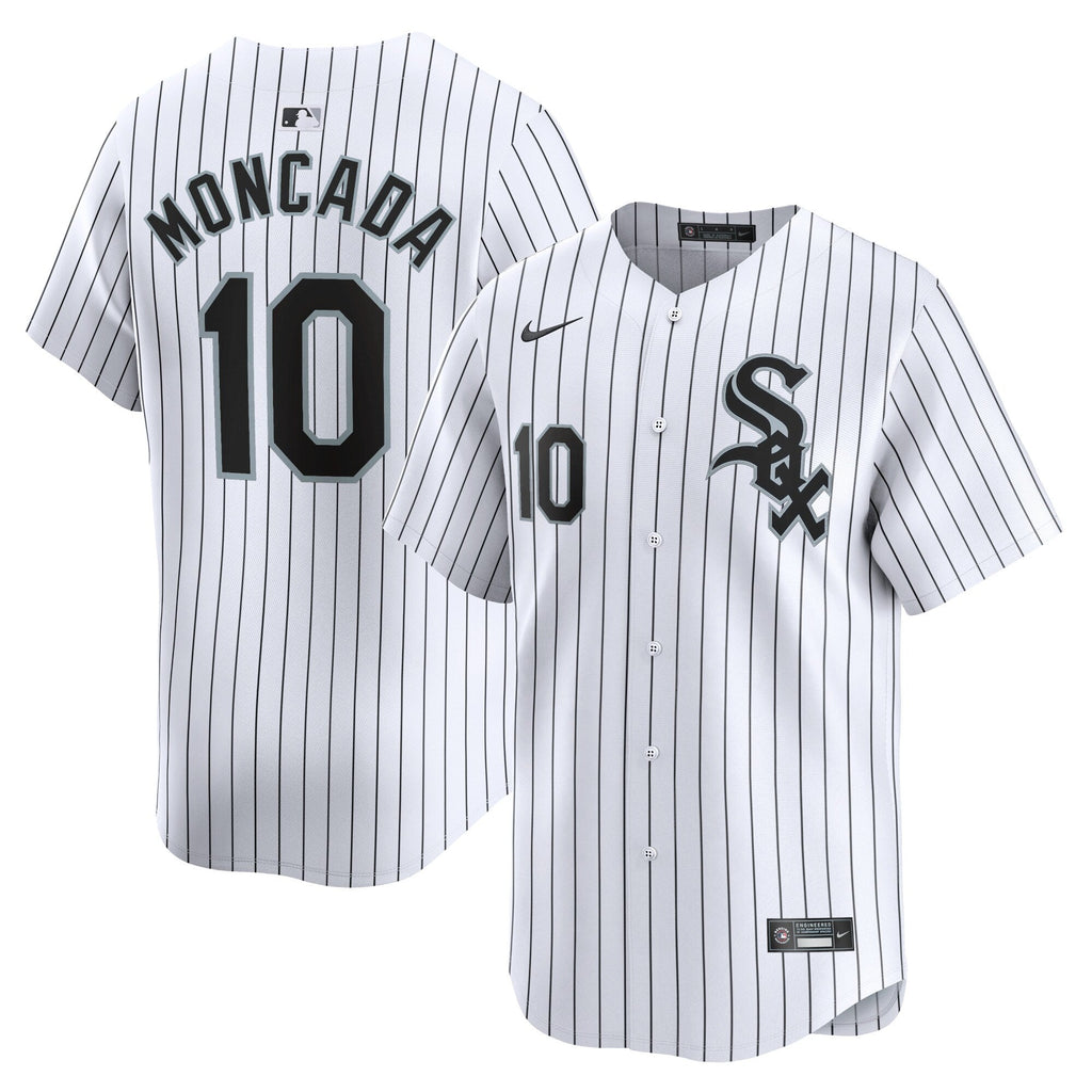 Chicago White Sox Yoan Moncada White Home Limited Player Jersey product image 1, provided for visual reference and product