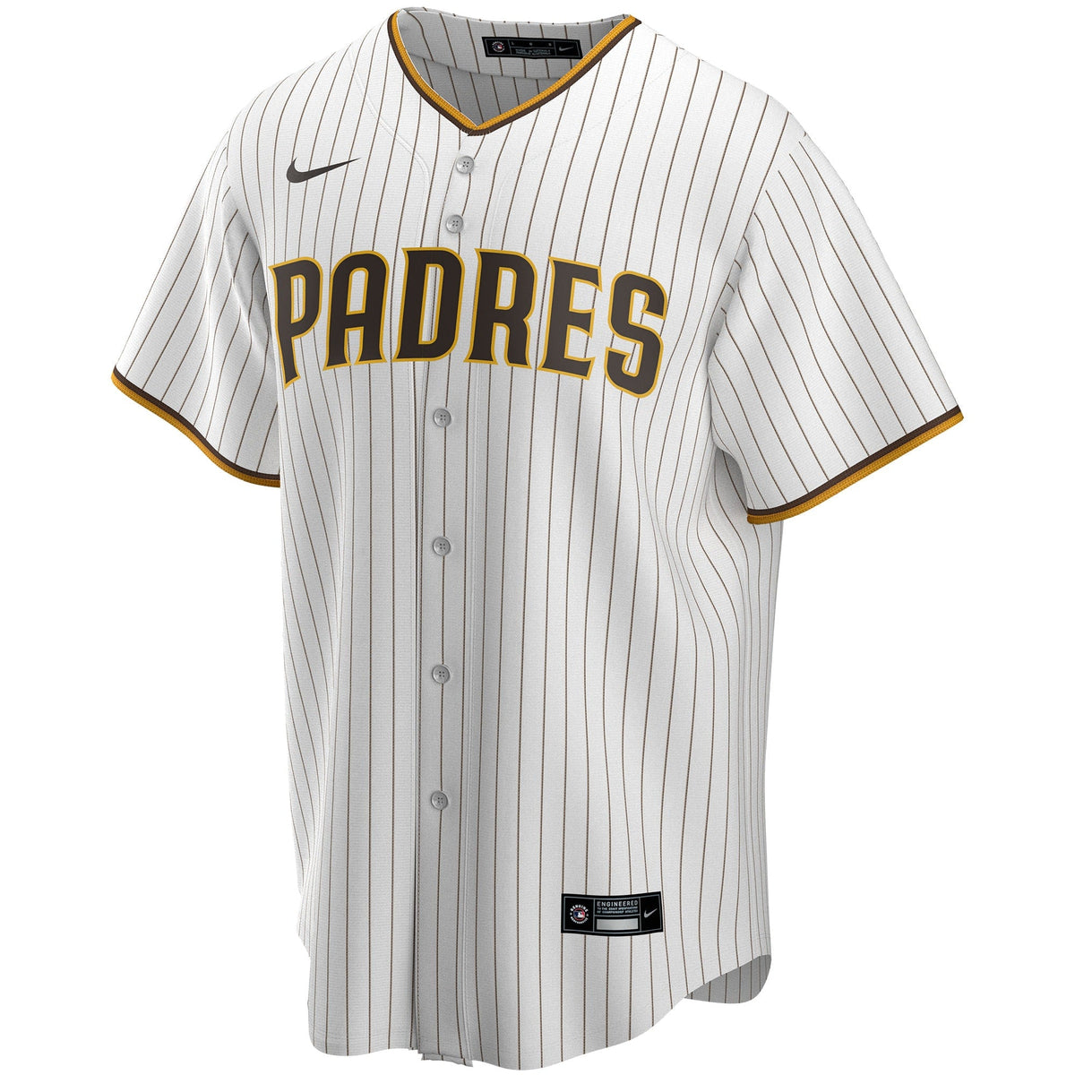 San Diego Padres White Home Replica Custom Jersey product image 3, provided for visual reference and product detail review