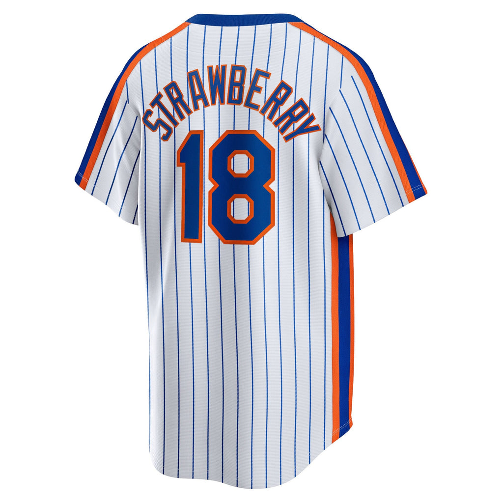 New York Mets Darryl Strawberry White Home Cooperstown Collection Player Jersey product image 4, provided for visual