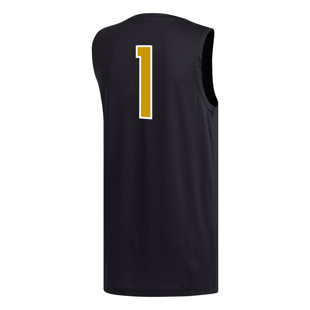 #1 Alabama State Hornets Replica Basketball Jersey - Black product image 4, provided for visual reference and product detail