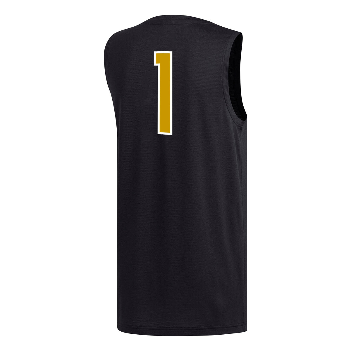 #1 Alabama State Hornets Replica Basketball Jersey - Black product image 4, provided for visual reference and product detail