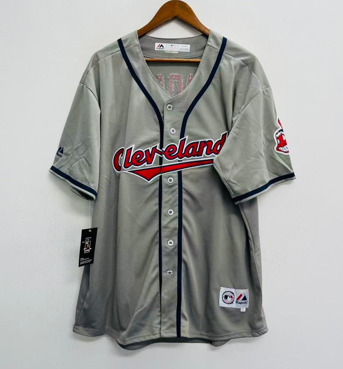 Jim Thome Cleveland Indians Jersey Majestic gray product image 2