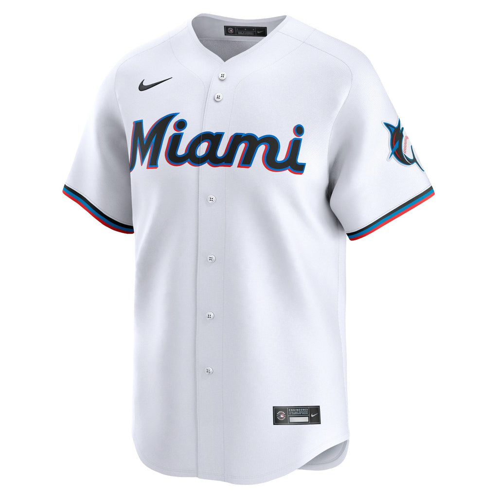 Miami Marlins Sandy Alcantara White Home Limited Player Jersey product image 3, provided for visual reference and product