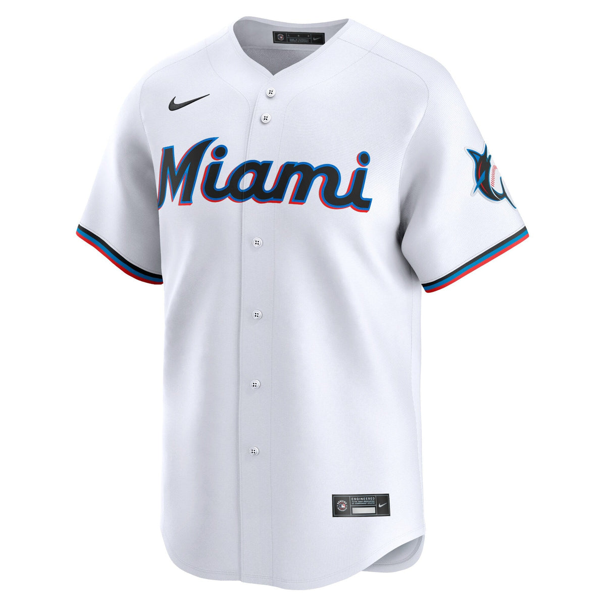 Miami Marlins Sandy Alcantara White Home Limited Player Jersey product image 3, provided for visual reference and product